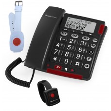 BIGTEL50F+ Senior Friendly SOS Dial Telephone with Fall Detection Bracelet