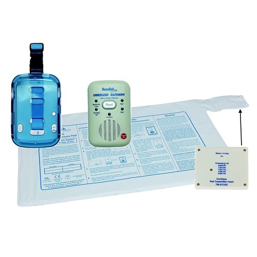 CORDLESS BED EXIT ALARM WITH PORTABLE ALARM RECEIVER CBM03MONBKIT