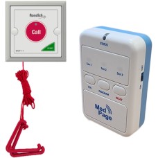 RON-PAG31 Pull-Cord Disabled Toilet Alarm Transmitter with 3-Channel Alarm Pager