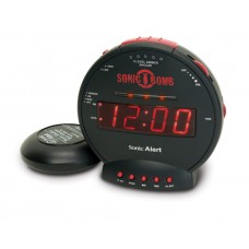 Geemarc SBB500SS Sonic Bomb powerful vibration alarm clock with extra-loud tonal alarm