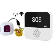 WFSOSHUB Dual-Mode Alert Hub with Portable Call Pendant